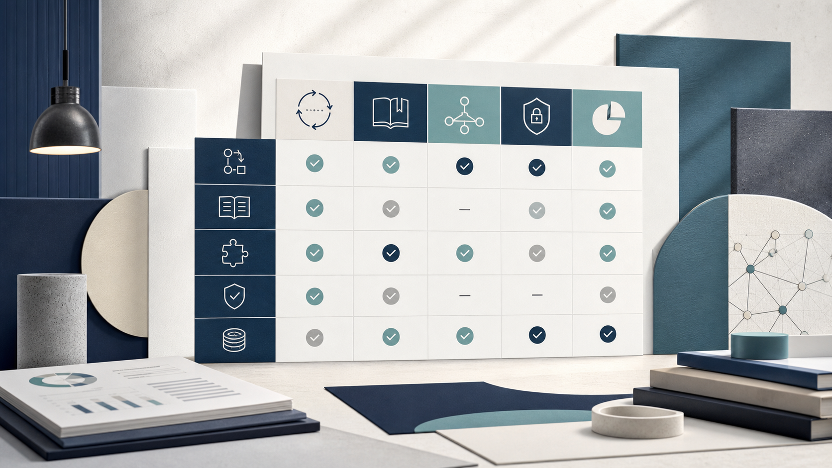 Frame the alternatives section around selection criteria rather than unsupported rank ordering