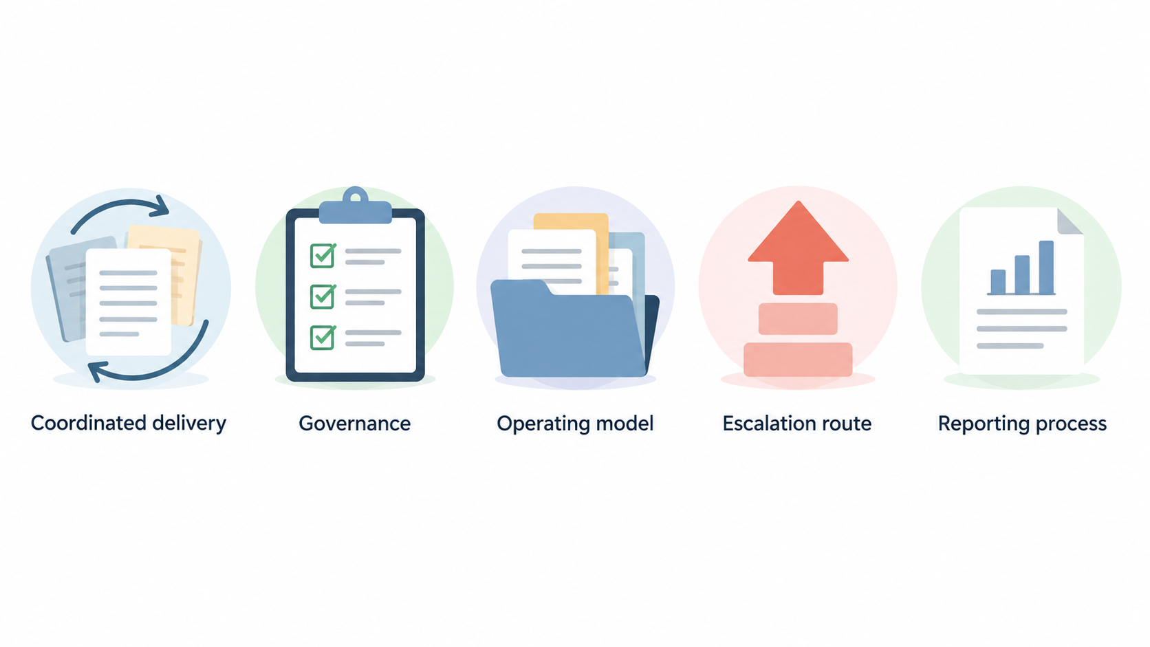 Show one numbered checklist of the stated scope, delivery, governance, and quality points to assess when evaluating a managed LSP.